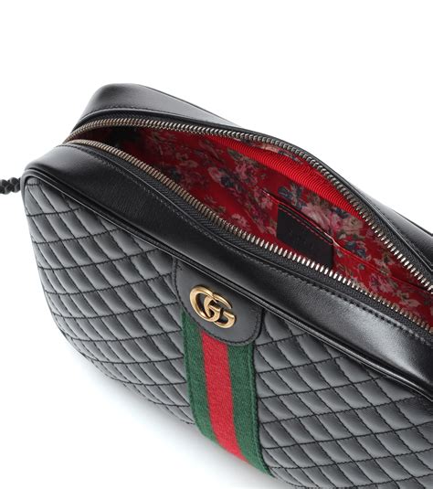 gucci quilted leather shoulder bag|authentic gucci shoulder bag.